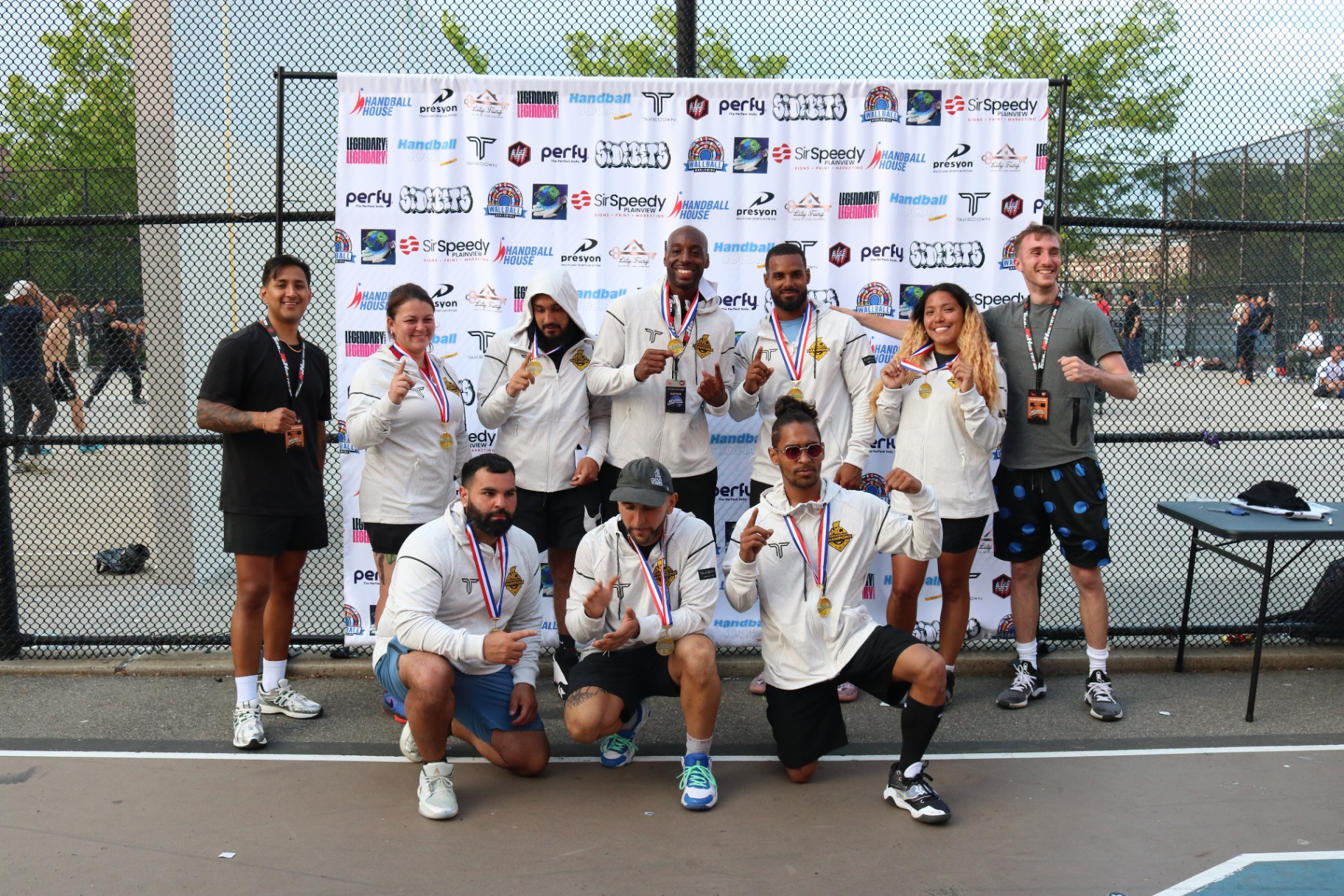 The Iron Palms team posing with championship medals